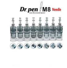 

10pcs Dr. Pen M8 Needle Cartridges Bayonet Cartridges 11 16 36 42 Nano Needle MTS Micro Skin Needling Compatible With Dr pen M8