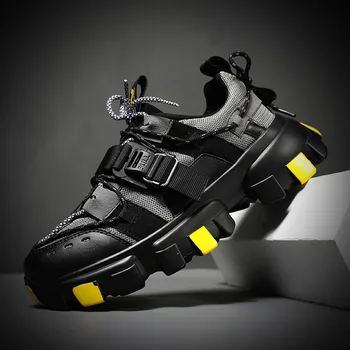 

New Spring Thick bottom Sneakers for Men Summer Running Shoes Breathable Outdoor Walking Sport Shoes Men Comfort Gym Sneakers