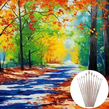 12 шт. Спайк Кисти для краски нейлоновые волосы акварель гуашь кисти для рисования художественные инструменты