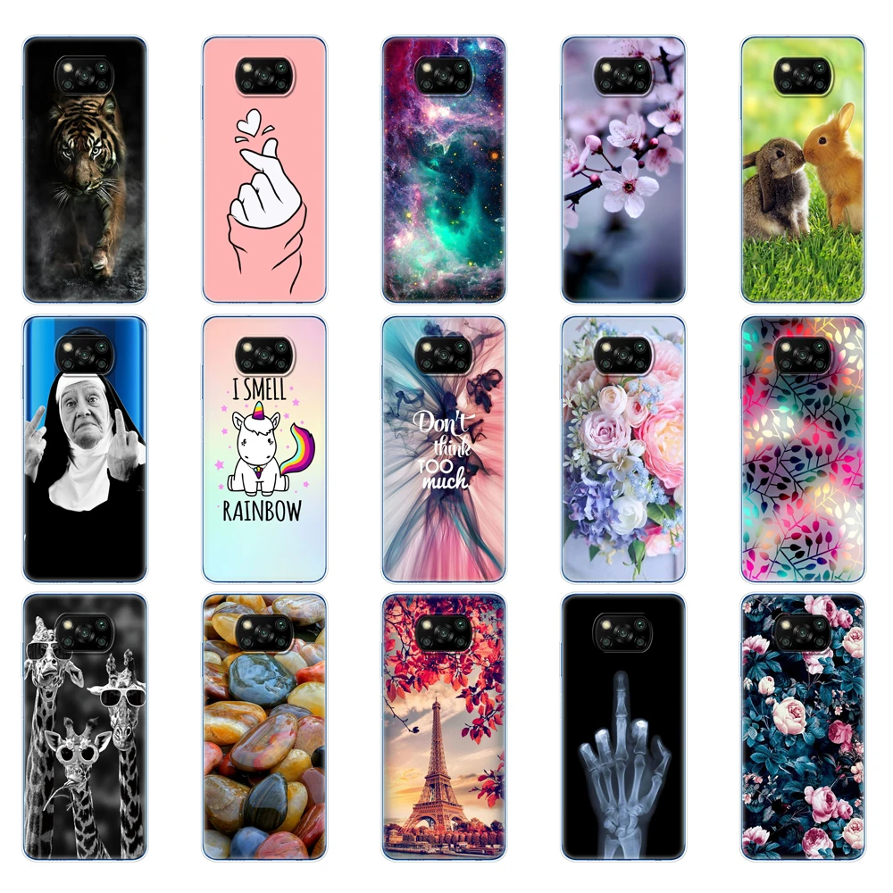 Per Xiaomi Poco X3 Custodia Nfc Cover Posteriore Morbida In Silicone Tpu Per Paraurti Poco X3 Pro Poco X 3 Pocox3 Nfc 6.67 ''Global Pocophone