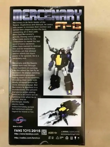 Новинка FansToys FT-13 FT13 Наёмник инсектиконы G1 шрапнель фигурка