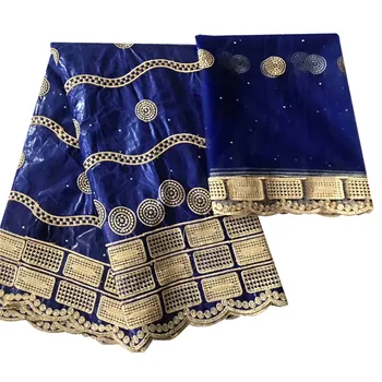 

bazin riche fabric africaine bazin broderie tissu Blue basin riche getzner guinea brocade fabric bazin brode lace 5+2yards/lot