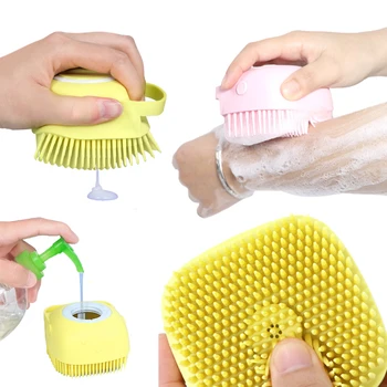 

Soft Silicone Massage brush Gloves Peeling Body Bath Brush Exfoliating Gloves Footbrush for the Bath Body Brush With bath dew