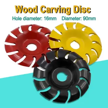 

12 Teeth 65mm Wood Carving Disc High Hardness Angle Grinder Accessories Non-Stick Wood Shaping Carving Disc Woodworking Tools