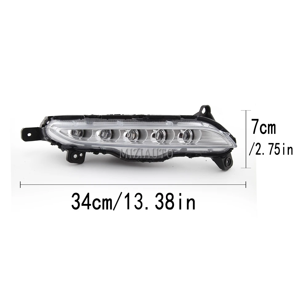 LED Daytime Running Lights For Hyundai Tucson 2015 2016 2017 2018 Daylight 12V DRL foglights  Fog Lamp Cover Car Styling