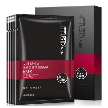 

6 Pieces Hydra Energetic Facial Mask Moisturizing Energy Men's Hydration Refreshing Oil-Control Brighten Skin Care