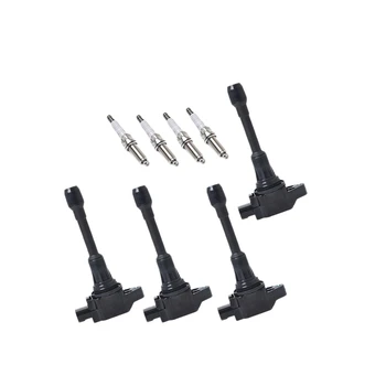 

4 Pcs Ignition Coils Spark Plug Fit for Nissan Altima Sentra Cube Rogue Versa Infiniti 22448-JA00C DILKAR6A11
