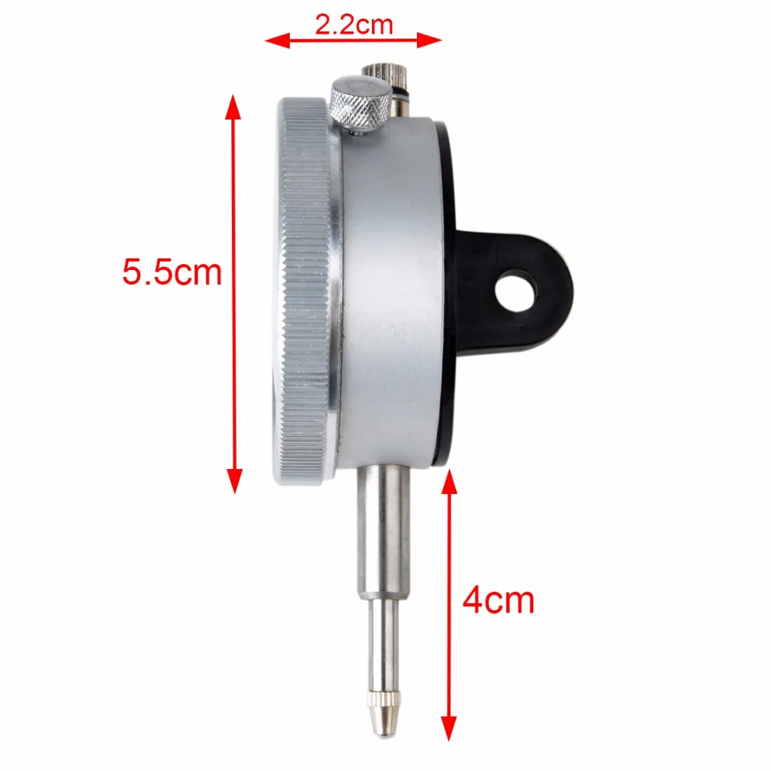 1pc Durable 0.01mm/0-10mm Accuracy Dial Indicator Metal Indicator Gauge Dial Indicator Concentricity Testing Measurement Tools