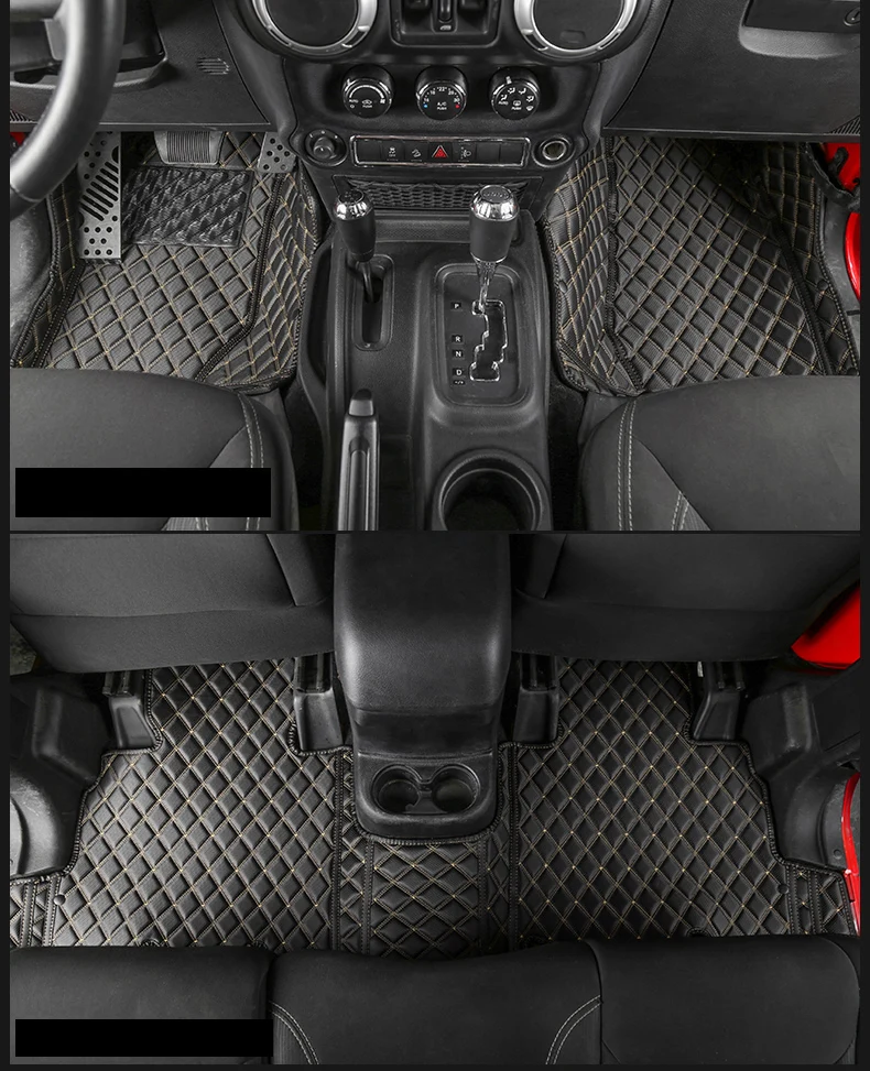 Lsrtw2017 кожаные автомобильные коврики для jeep wrangler JK JL 2006- Запчасти Аксессуары rubicon