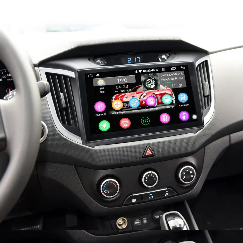 Cheap Joying 10.1" 1 Din 32G Head Unit TDA 7851 Android 8.1 Car Radio for Hyundai IX25 Tucson 2014-2017 Multimedia Player mirror Link 5