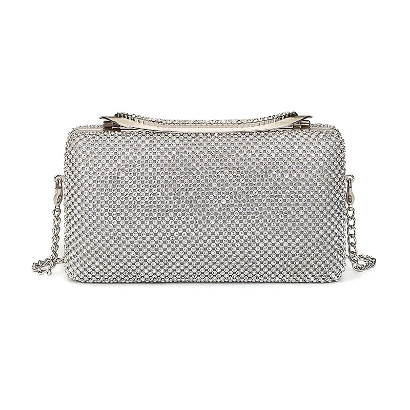 

New Hand Female Famous Brilliant Dinner with Diamond Dresses, Hand Grab for Banquet bag