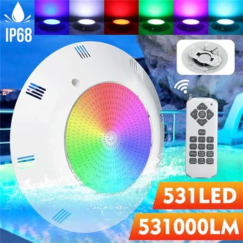 

55W 531 LED 2835SMD RGB LED Underwater Swimming Pool Light Lampwith Romete Control Waterproof IP68 Pool Party Fountain Light