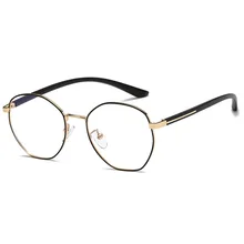 Тренд моды ретро синий светильник блокирующие очки унисекс литературный Досуг многоугольник анти-синий светильник плоский компьютер очки