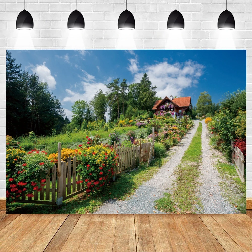 YongFoto 2,5x2,5m Sfondo Fotografico Primavera Paesaggio