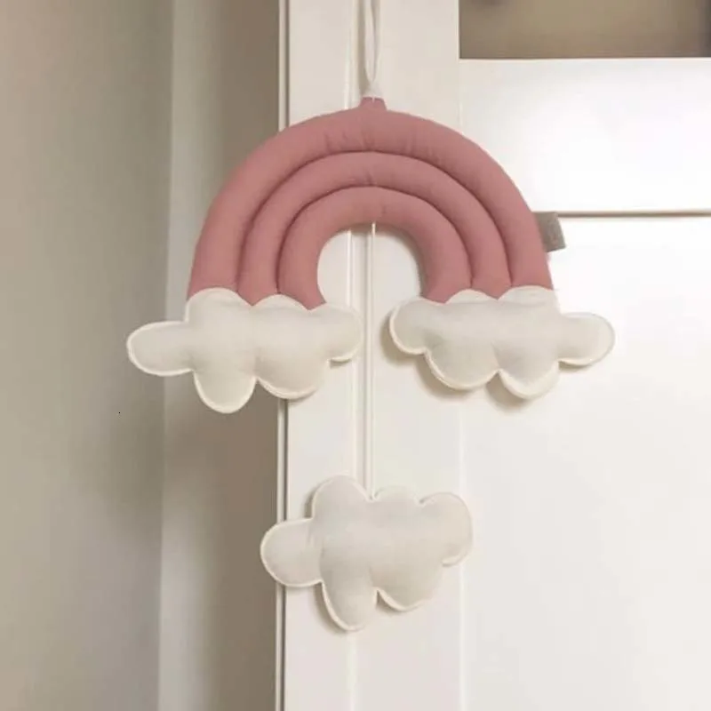 Kids Room Decoration Nordic Handmade Cloud Wall Hanging Decor For Kids Nursery Room Rainbow Hanging Baby Photography Props Decor