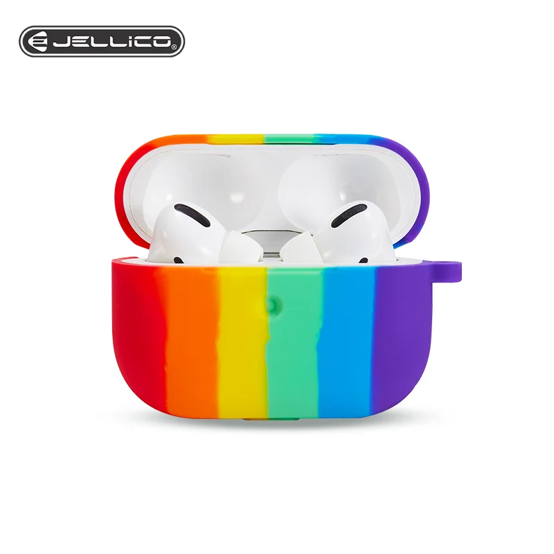Силиконовый чехол Jellico для Apple Airpods Pro TWS Bluetooth наушников мягкий 3 019 защитные