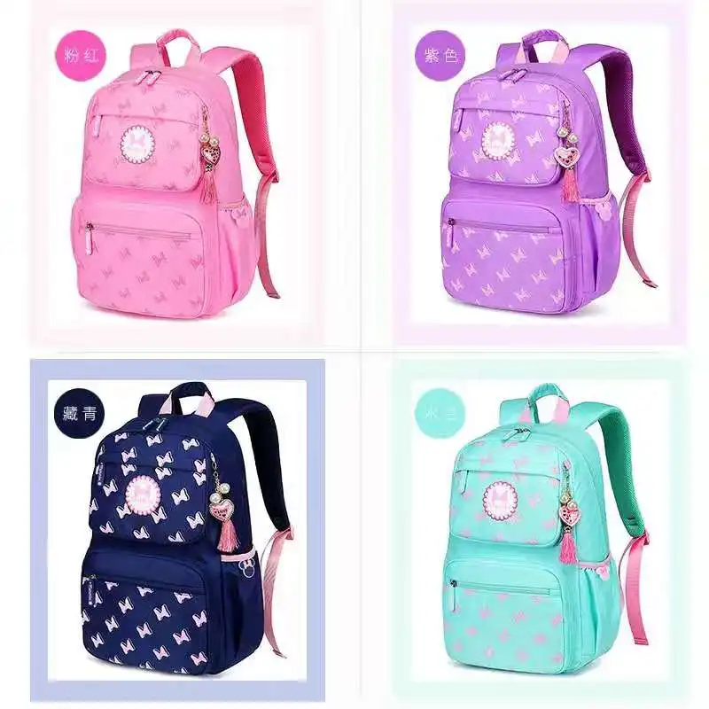 2021 Disney Minnie School Bags For Girls Primary Student Shoulder Orthopedic Leisure Backpack Large Capacity Grade 1-5 Mochilas