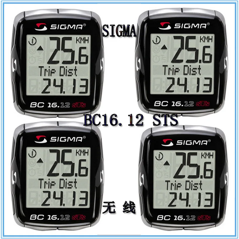 

Germany Sigma Bc16. 12sts Bicycle Wireless Stopwatch Mileage Timer Velometer
