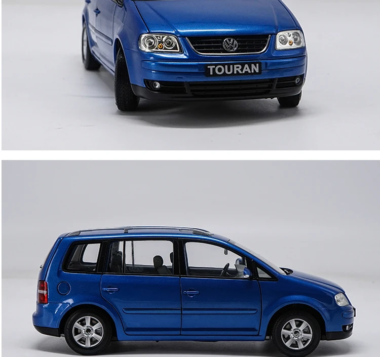 1:18 VW TOURAN MPV литье под давлением Модель автомобиля игрушки Металлическая Модель автомобиля оригинальная коробка