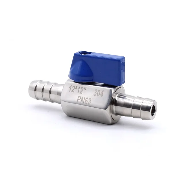 홈브루 맥주 제조업자와 다양한 산업 분야에 이상적인 내구성과 다목적성이 뛰어난 미니 위생 볼 밸브 호스 바브