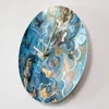 Onyx Crystals Structure Printed Wall Clock Marble Texture Artwork Quiet Movement Wall Watch Metaphysical Healing Wall Art Clock 2