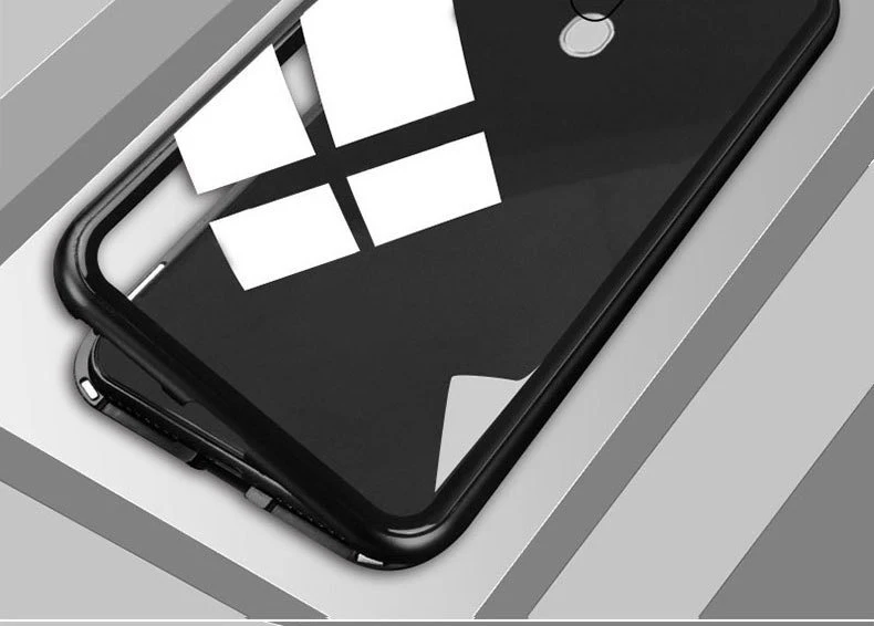 360 Полный Магнитный чехол для телефона iPhone 7 8 Plus Coque Алюминиевый металлический чехол-бампер для iPhone X XR закаленное стекло чехол
