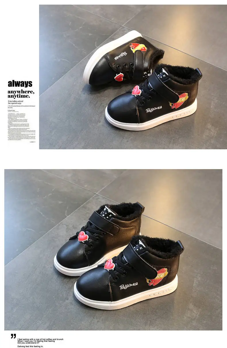 Juyouki Autumn Summer Children's Casual Shoes Kids Boys Girls Outdoor LED Light Sport Shoes Breathable Hook&loop Walking Shoes