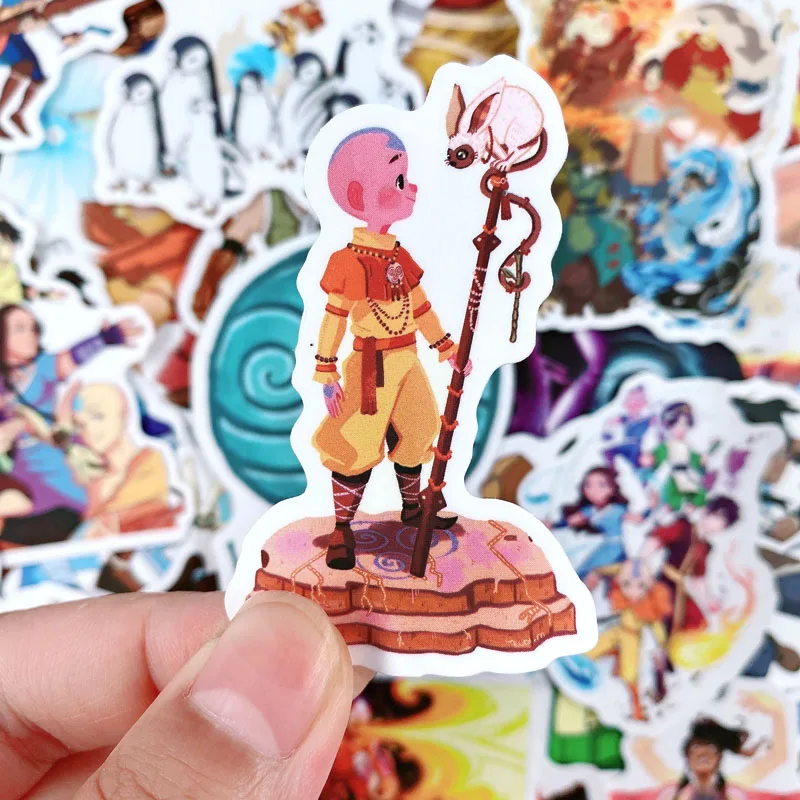50 шт./упак. аниме Аватар: последние наклейки Airbender разные для мотоциклов