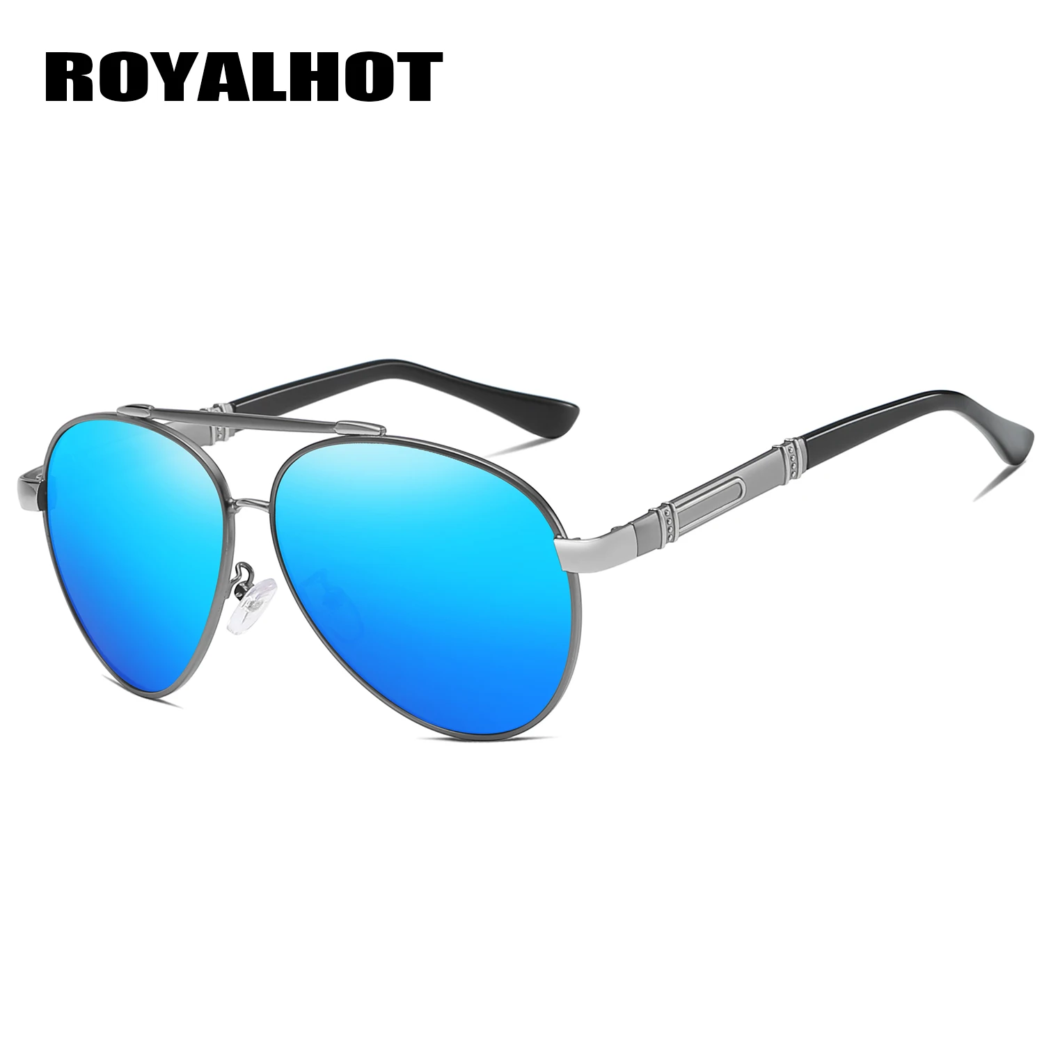 RoyalHot, мужские, женские, поляризационные, алой, овальная оправа, солнцезащитные очки, для вождения, солнцезащитные очки, оттенки, Oculos masculino, мужские, 900220 - Цвет линз: grey blue