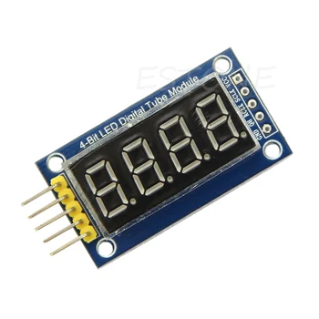 TM1637 moduł wyświetlacza LED 4 bity cyfrowy w kształcie tuby z wyświetlacz zegara dla Arduino tanie i dobre opinie OOTDTY CN (pochodzenie) Elektryczne Cyfrowy tylko 46*22*10mm 1 81*0 86*0 39 quot Standard 0 1 lcz987
