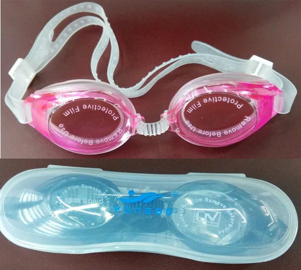 

For Both Men And Women Plain Glass Swimming Goggles Boxed Waterproof Anti-fog-Style Swimming Glasses with Earplug