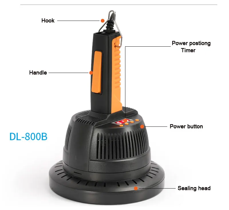 SHENLIN DL800 20-100 мм алюминиевая фольга крышка на микрокомпьютер ручной электромагнитной индукции запайки бутылки крышки герметик
