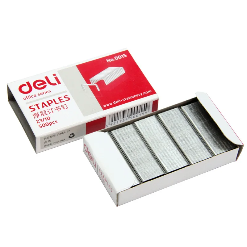 Deli Heavy Duty Thick Metal Staples 23/10 0015-Contracting 60 Page Staples Office Supplies