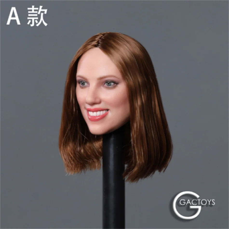 GACTOYS 1/6 GC033 Черная Вдова Скарлетт Юханссон улыбка девушка голова модель резные F 1" женская фигура тела куклы