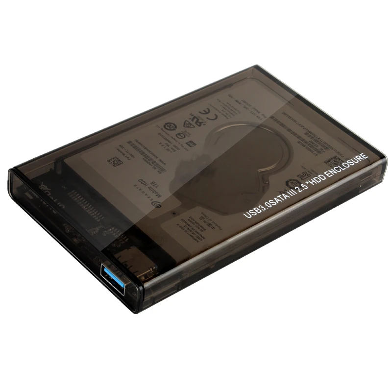 Qиндийский 2,5 HDD чехол SATA к USB 3,0 адаптер внешний жесткий диск Корпус для SSD диск коробка-чехол на HDD HD 2,5 SSD чехол SATA к USB