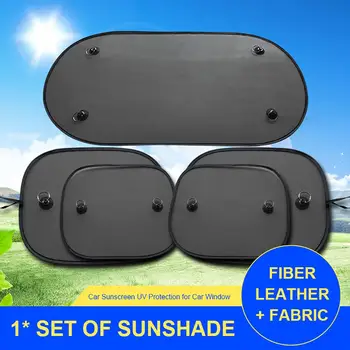 

Universal Car Window Sunshade Mesh Auto Sun Visor Curtain With Suction Cup Front Rear Side Curtain Covers Sunshade Car Styling