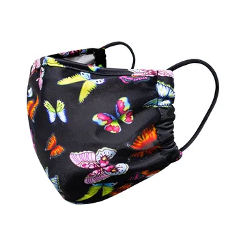 

1PCS Non-woven Washable Reusable Face Mask Fashion Printed Breathing Adult Mouth Cover Mouth Mask With Design Masque Mariage