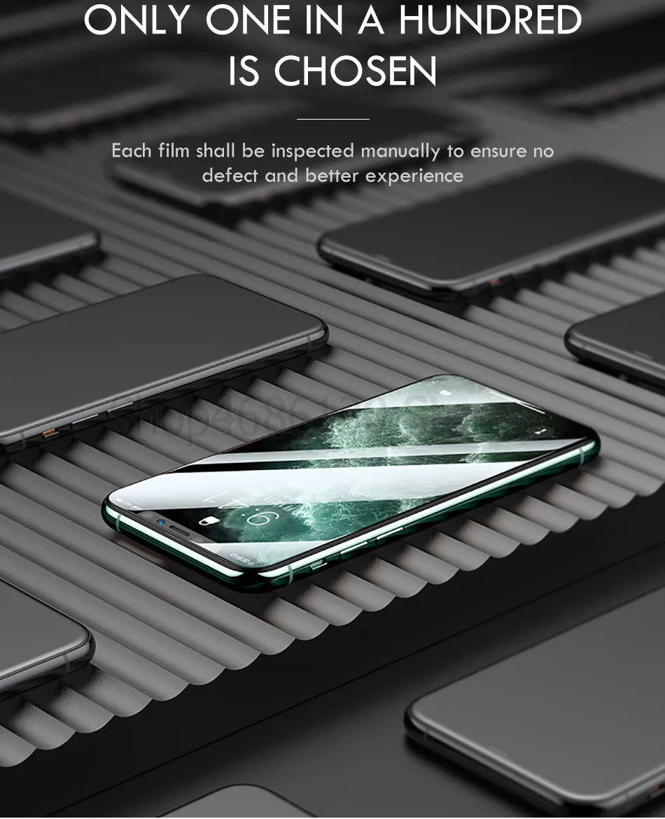 200D полное покрытие из закаленного стекла для iPhone 7 6 6s 8 Plus, Защитное стекло для экрана для iPhone 11 Pro XS Max X XR, защитное стекло