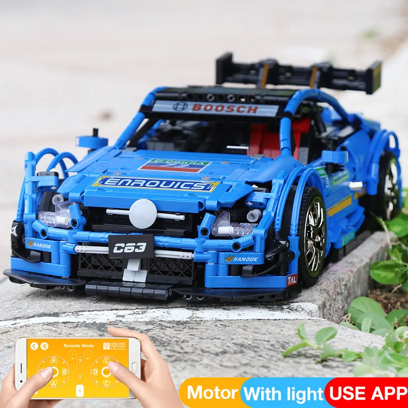 13073 Technic RC гоночный автомобиль AMG C63 DTM совместим с MOC 6687 6688 строительные блоки