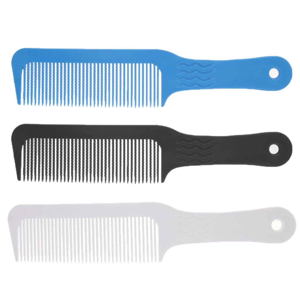 Anti-Static Clipper Barber Comb Wavy Teeth Flat Top Comb Hairdresser Styling