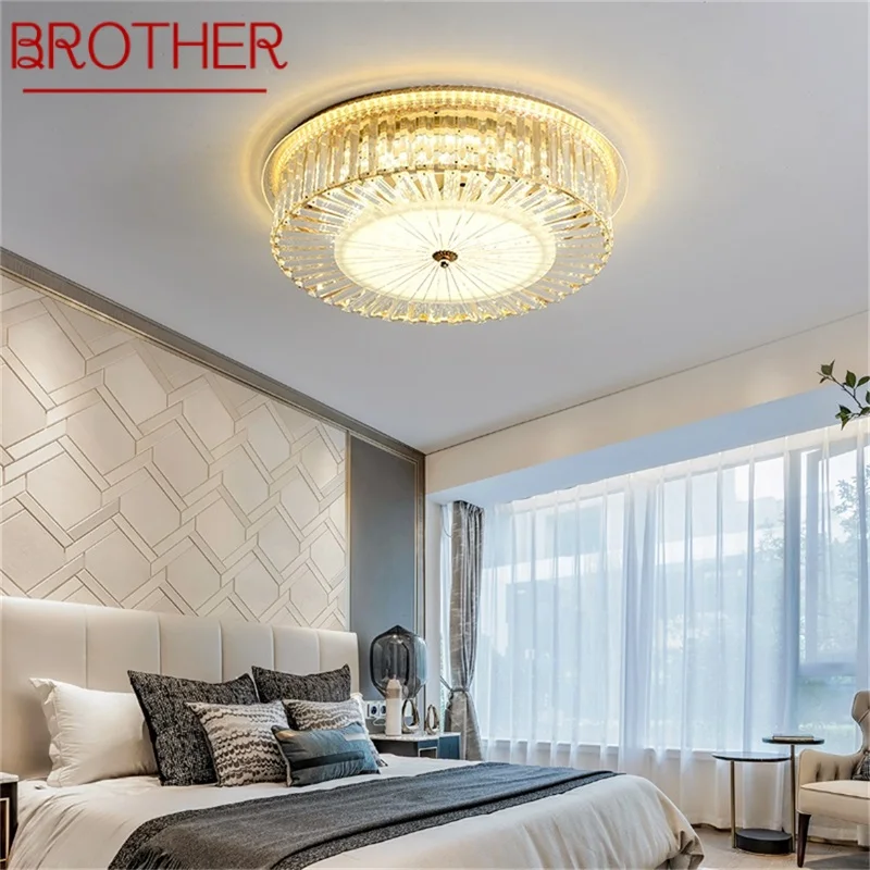 

BROTHER LED Ceiling Lighting Luxury Crystal Lamp Fixtures Home For Dining Room Decoration