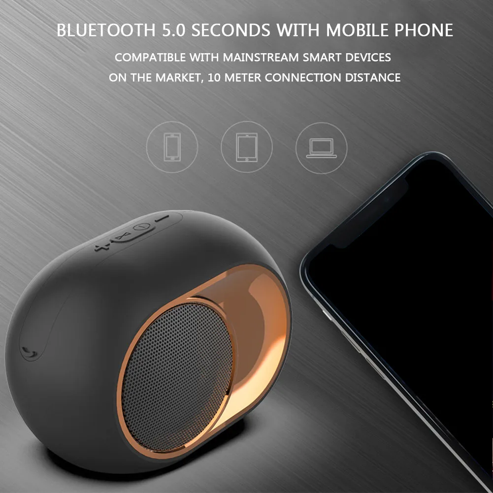 HIFI беспроводной Bluetooth динамик с микрофоном Поддержка TF карты водонепроницаемый usb зарядка FM Радио стерео звук Открытый Портативный