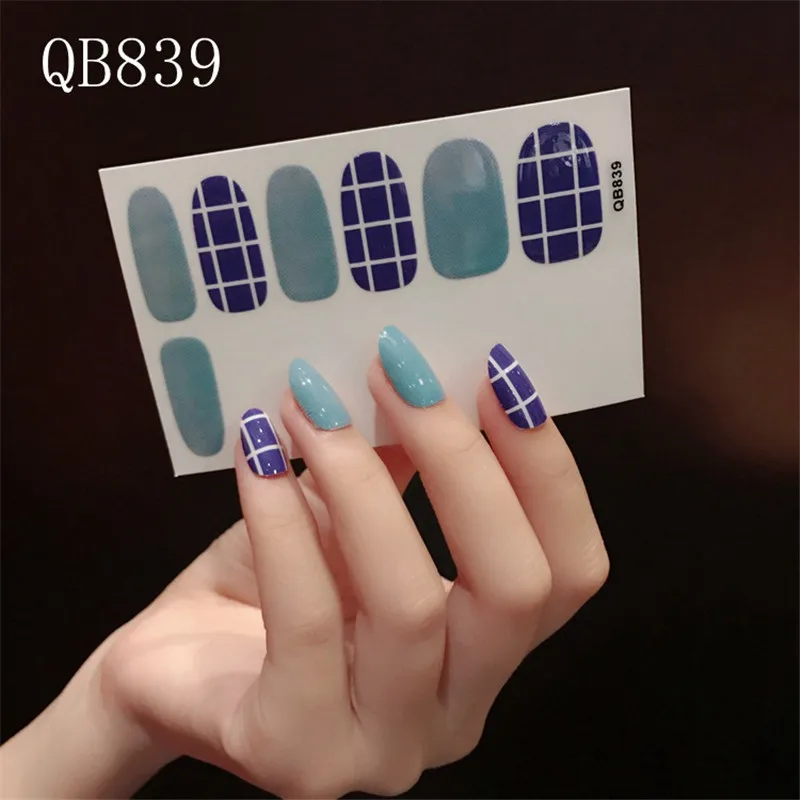 Lamemoria 22 советы, стикеры 3D на ногти Nail Art, красное сердце, дизайн, французский экологический клей, наклейки, наклейки для женщин, маникюр - Цвет: QB839