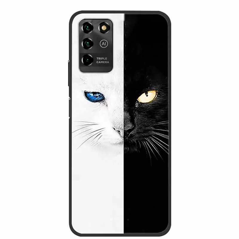 Luxury Bumper Silicone TPU Soft Phone Case with Cute Cat Design - Shockproof Coque