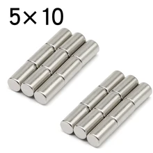10-200 Pcs 10x5 Mini Refrigerator Small Round Magnetic Sheet Neodymium Magnet N35 Super Powerful Small Round Block Wholesale