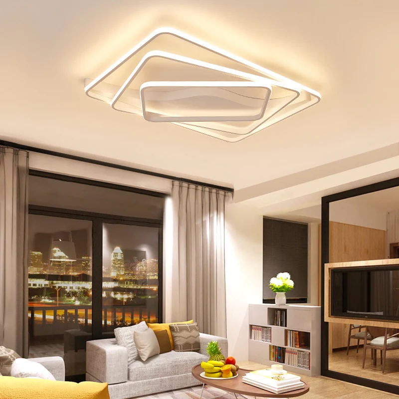 

Fashionable and simple geometric living room lamp splicing ceiling lamp