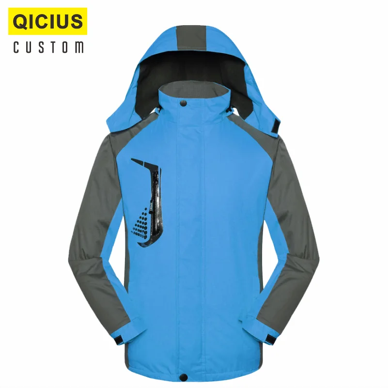 Custom Made Men Jacket Outdoor Soft Shell Fleece Men's And Women's Breathable And Thermal Youth Hooded Mountaineering Clothes