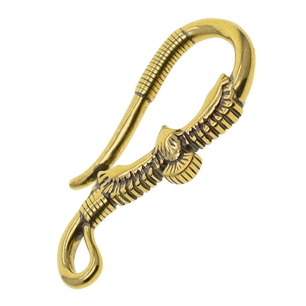 

Phoenix Brass Key Chain Hook Biker Wallet Fob Clip Motorcycle Ring