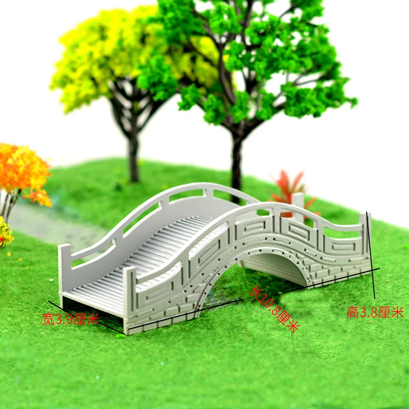 

DIY Architecture Model Garden Landscape Model Sand Table Outdoor Background Mini Bridge Small Material Bridge