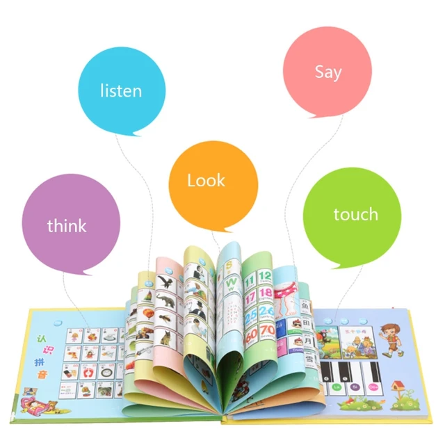 Child Kids English Chinese Learning Machine Early Education Intelligence Puzzle Storybook Point Reading Bilingual Book 6